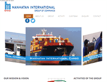 Tablet Screenshot of manhatanintl.com